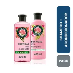 HERBAL ESSENCES - Shampoo + Acondicionador de Rosa Mosqueta 400 ml