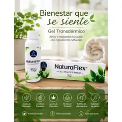 JK - GEL TRANSDERMICO NATURAFLEX LUMBALGIA-ANTIREUMATICO-ESGUINCES-DOLOR MUSCULAR