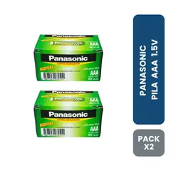 Panasonic - Pila AAA Extra Duración - 2 Cajas
