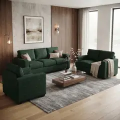 TODO SOBRE HOGAR - Juego de Sala Reims 3-2-1 + Banqueta de Regalo