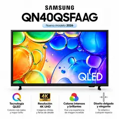 SAMSUNG - Smart TV QLED 40" QN40QSFAAG 4K UHD con Vision AI