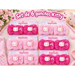 GENERICO - SET DE 6 GANCHOS NIÑAS