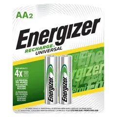 ENERGIZER - PILAS RECARGABLES DOBLE AA (PACK DE 2)