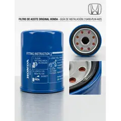 HONDA - Filtro de Aceite 15400-PLM-A02 Para HR-V Civic CR-V