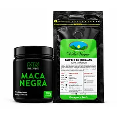 MACA WORKS - Pack Café 5 Estrellas 250 g y Maca Negra 200 g