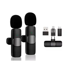 SEISA - Microfono Inalambrico Corbatero Doble K9-TC+IP+V8+USB