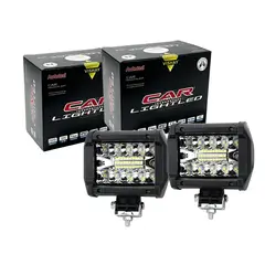 JET - Barra LED Para Auto Dual Blanco Ámbar 60W 2Pcs