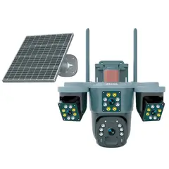 SEISA - Cámara De Seguridad Exterior 2.5 Con Visión 3d Y Panel Solar De 8w Wi-fi IPC-Y2316