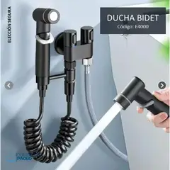 XM - LLAVE DE DUCHA BIDET DOBLE NEGRO