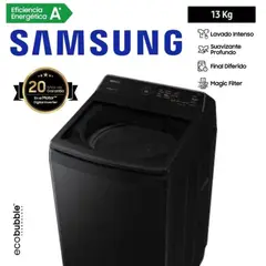 SAMSUNG - LAVADORA 13KG COLOR CHARCOAL MOD WA40F13E4C
