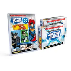 EDITORIAL BERLIN - CARDS LIGA DE LA JUSTICIA, 2 PAQUETONES (50 SOBRES) + BINDER