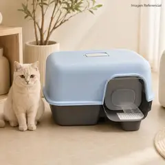 WOMPET - MiauBox- Arenero para gatos - Gris