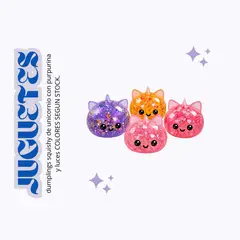 GENERICO - Dumpling squishy de unicornio con purpurina