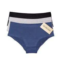 MINTANA - PACK 3 PANTALETA ALGODON MUJER