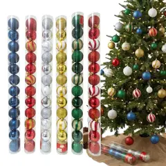 GENERICO - Esferas navideño para árbol set de 60 und bolas decorativas de navidad de 7 cm
