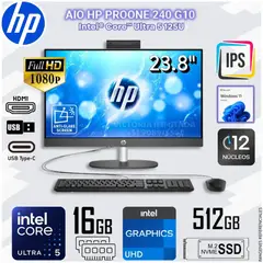 HP - All in one Pro One 240 G10 Intel® Core™ Ultra 5 125U Intel® UHD Graphics 16 GB DDR5 512GB SSD