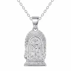 KARMY - Collar Unisex Señor De Los Milagros Plata