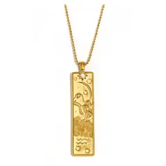 GENERICO - Collar ACUARIO con Dije de las Constelaciones signos zodiacales