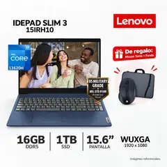 LENOVO - Laptop IdeaPad Slim 3 15IRH10 Intel i7-13620H 16Gb RAM 1TB SSD 15.3" WUXGA
