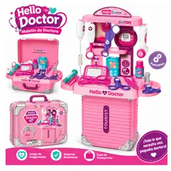 GENERICO - Juguete Set De Doctora Maletin 3 En 1 Con Accesorios Didactico