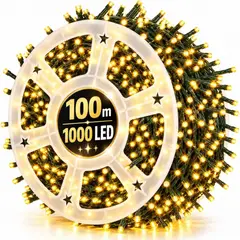 ARTEZA - Luces Navideñas Lineales 100 Metros 1000 Led