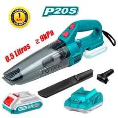 TOTAL - Aspiradora Auto Inalambrica 20V + 1Bat x 2Ah + cargador 2A