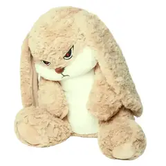 GENERICO - Peluche Conejo Gruñon Enojado Enfadado - Mide 30 cms alto