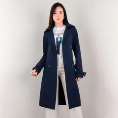 GENERICO - GABARDINA AZUL MUJER HIDDEN