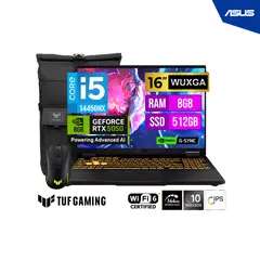 ASUS - Laptop Gamer TUF F16 FX608JHI-TU380 16"WUXGA 144Hz Core i5-14450HX 8GB 512GB RTX 5050 8GB Freos