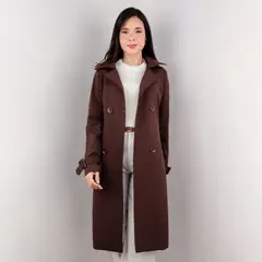 HIDDEN - GABARDINA MARRÓN MUJER