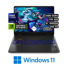 HP - LAPTOP OMEN GAMER OMEN 16 SLIM  ULTRA 9 285H 16GB RAM 1TB SSD RTX 5070 8GB 16” WIN11