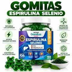 SOTTCOR LABS - GOMITAS ESPIRULINA SELENIO PARA ADULTOS 150 UND