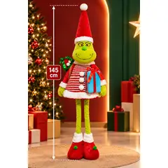 GENERICO - PATILARGO GRINCH REALISTA 145 CM