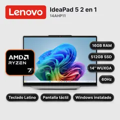 LENOVO - Laptop IdeaPad 5 2en1 14AHP11 Ryzen 7-250 16GB 512GB SSD 14" (83UJ0012LM)