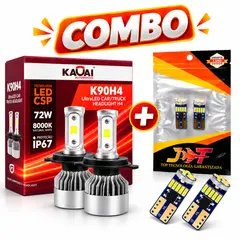 OEM - Combo Foco LED H4 50W + T10 15 LED SMD 3014