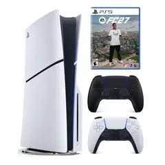 PLAYSTATION - Consola 5 Slim lector de discos + Mando Negro + FC 27
