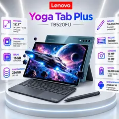 LENOVO - Tablet Yoga Tab Plus TB520FU IA 127 3K 16GB 256GB Lápiz Tab Pen Pro y Teclado