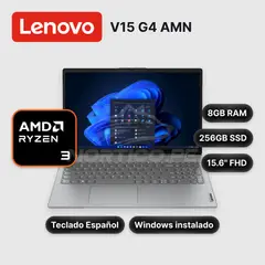 LENOVO - Laptop V15 G4 AMN Ryzen 3-7320U 8GB256GBSSD 15.6" (82YU00X4LM)