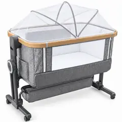 GENERICO - Cuna Colecho para Bebé con Altura Regulable y Mosquitero YRC-GH