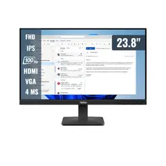LENOVO - Monitor ThinkVision S24 4e 100Hz 4ms HDMI VGA 23.8 FHD IPS
