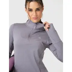 BSOUL - Polera Mujer Ls Half Zip Morado