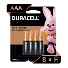 Duracell - Pilas alcalinas AAA x8