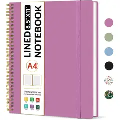 GENERICO - Cuaderno Taja A4 Espiral 8.5x11 100gsm Rayado Morado