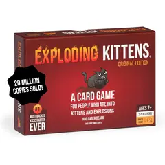 EXPLODING KITTENS - Juego de Cartas Edicion Original 25 Jugadores