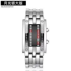 AMBOS - Reloj Digital LED Hombre Metal Deportivo Lujo