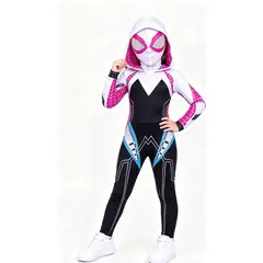 GENERICO - MUJER ARAÑA GHOST NEGRO DISFRAZ PARA NIÑAS