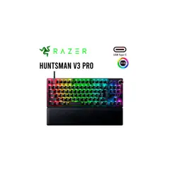 RAZER - TECLADO HUNTSMAN V3 PRO TKL OPTO MECHANICAL SWTICH ANALOGO US CHROMA NEGRO