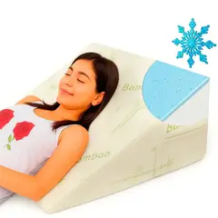 PERUMASSAGE - Almohada Antireflujo con Funda de Fibra de Bambú - Acidez y Apoyo Postoperatorio