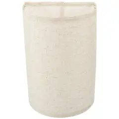 VIVARA - Pantalla Semicircular de Lino para Lámpara de Mesa y Pie