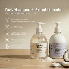 SANTOS RIZOS - Pack shampoo keratina+ acondicionador coco